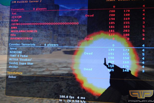 DM Rush 3D Server 2 - таблица из игры специально для вас